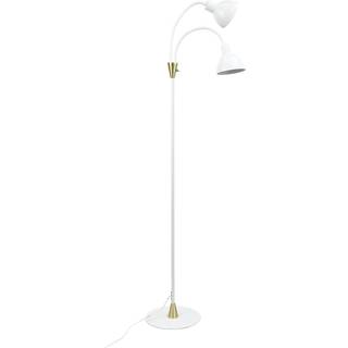 Dyberg Larsen Lilje Gulvlampe Hvid/Messing