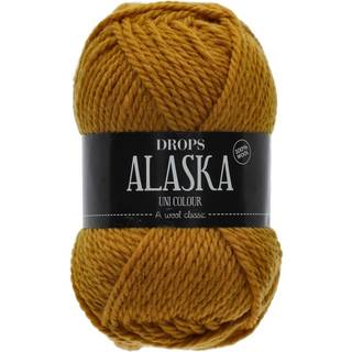 DROPS Alaska 58 Sennep (Uni Colour) Indhold: 100% Uld Garngruppe: C (16 - 19 masker) / 10 ply / aran / worsted Vægt/længde: 50 gram = ca. 70 meter Anbefalede pinde: 5 mm Strikkefasthed: 10 x 10 cm = 17 m x 22 p Håndvask, max 30°C / Tørres fladt / Kan filtes.