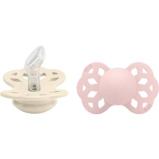 BIBS Infinity Sut 2-pak Str. 1 Anatomical, Ivory/Blossom