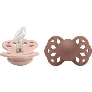BIBS Infinity Silicone Anatomisk Blush/Woodchuck 2 pak - Flere størrelser