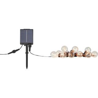 Markslöjd Lyskæde Suno, solcelle, USB, plast, 10 lyskilder, IP44 Suno, Sort, Plast