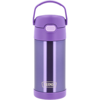 Funtainer Drikkeflaske m. sugerør fra Thermos - Violet farve - Rustfrit stål