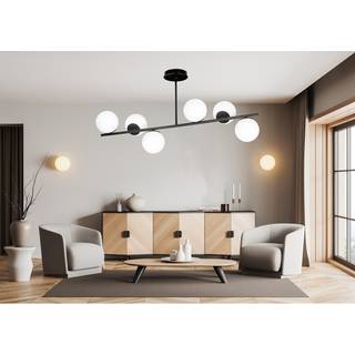 Bior 6 Sort loftslampe - Ø15 cm, E14, 230V, uden lyskilde