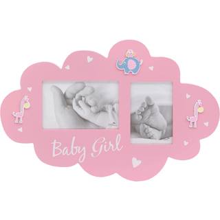 Maturi Wood Photo Frame Baby Girl Cloud Pink 15.7 """" X 10.2 """" D?b nyf?dt gave