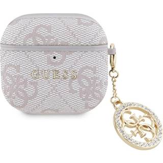 AirPods 4 Guess 4G Strass Charm-etui - Pink