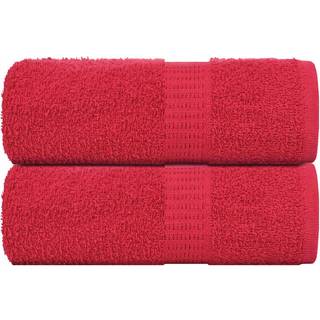 vaskehåndklæder 2 stk. FROGN røde 30x30 cm 100% bomuld