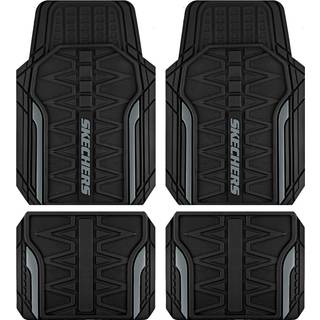 Skechers bil gulvm?tter tunge gummi bilm?tter fuldt s?t alle vejrgulvm?tter vandt?t trim til at passe universal gulvforing bil tilbeh?r bil gulvm