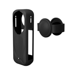 Silikone beskyttelsesetui til X5 med objektivdæksel, sort