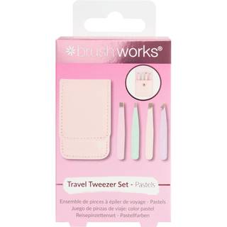 Brushworks Travel Tweezer Set Pastels