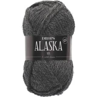 DROPS Alaska 05 Mørkegrå (Mix) Indhold: 100% Uld Garngruppe: C (16 - 19 masker) / 10 ply / aran / worsted Vægt/længde: 50 gram = ca. 70 meter Anbefalede pinde: 5 mm Strikkefasthed: 10 x 10 cm = 17 m x 22 p Håndvask, max 30°C / Tørres fladt / Kan filtes.