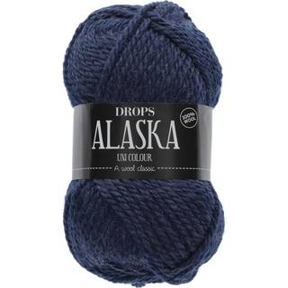 DROPS Alaska 12 Marine (Uni Colour) Indhold: 100% Uld Garngruppe: C (16 - 19 masker) / 10 ply / aran / worsted Vægt/længde: 50 gram = ca. 70 meter Anbefalede pinde: 5 mm Strikkefasthed: 10 x 10 cm = 17 m x 22 p Håndvask, max 30°C / Tørres fladt / Kan filtes.