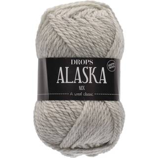 DROPS Alaska 63 Perlegrå (Mix) Indhold: 100% Uld Garngruppe: C (16 - 19 masker) / 10 ply / aran / worsted Vægt/længde: 50 gram = ca. 70 meter Anbefalede pinde: 5 mm Strikkefasthed: 10 x 10 cm = 17 m x 22 p Håndvask, max 30°C / Tørres fladt / Kan filtes.