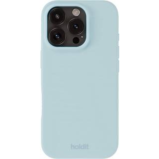 Holdit Silicone iPhone 16 Pro etui (mineral blå)