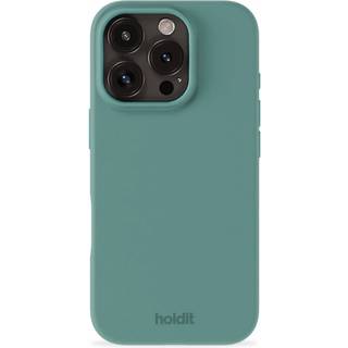 Holdit iPhone 16 Pro Soft Touch Silikone Cover - Moss Green