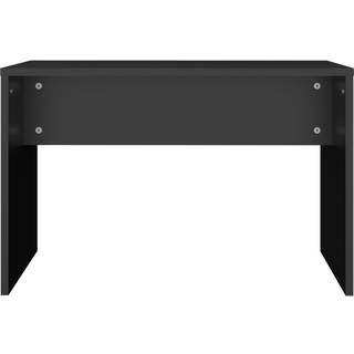 Skammel Til Makeupbord 70X35X45 Cm Konstrueret Træ - Sort
