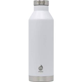Mizu - V8 Vandflaske | 26 oz. Dobbeltv?g rustfrit st?l vakuum isoleret | Smal mund med l?kagebeskyttelse | Flere farver | BPA Free White