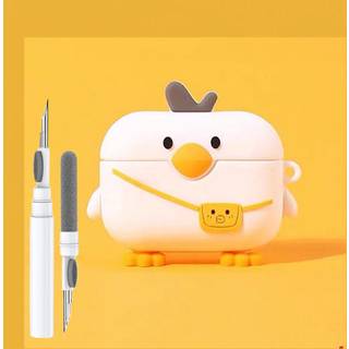 Cute Duck Case til AirPod 3rd Generation Cases Cover Funny 3D Cartoon Kawaii Airpods 3 Silicone Cases Cover With Cleaning Kit & Keychain til Appl