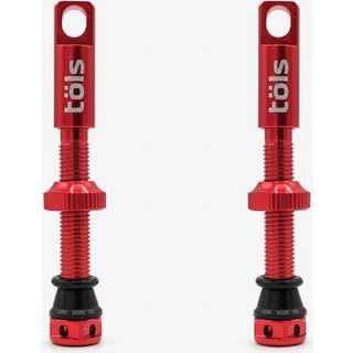 Töls Tubeless Presta Ventilsæt 44 mm - Rød