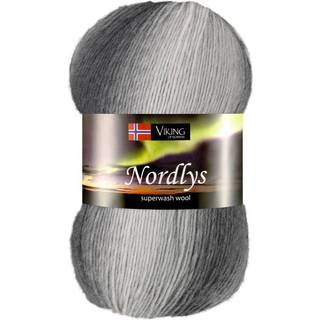 Viking Nordlys 911 Multi grå Indhold: 75% Superwash-behandlet uld, 25% nylon Vægt/længde: 100 gram = ca. 350 meter Anbefalede pinde: 2.50 mm Strikkefasthed: 10 cm = 28 m Vask: Skånsom maskinvask / Maks. 40ºC / Tørres fladt.