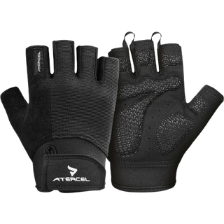 Atercel -tr?ningshandsker til m?nd og kvinder tr?ner handsker til v?gtl?ftningscykling gymnastiksaltr?ning ?ndbar og t?t fit (sort m)