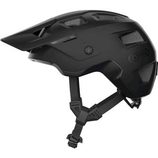ABUS Hjelm MoDrop, Velvet Black S - Multi-Shell In-Mold, Zoom Ace MTB, GoggFit, QUIN Ready