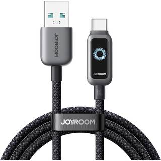 Joyroom USB-A til USB-C hurtigopladningskabel 66W, 1,2m - Sort