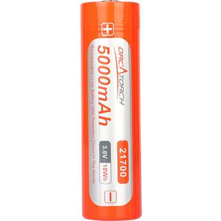 OrcaTorch 21700 usb accu 3,6v 5000mAh Rechargeble with usb-c 3,7v 5000mAh