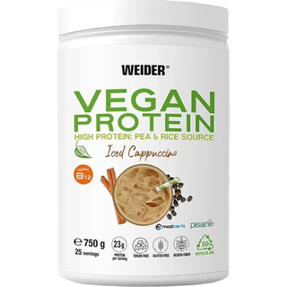 Weider - Vegansk Protein, Iskaffe Cappuccino - 750g