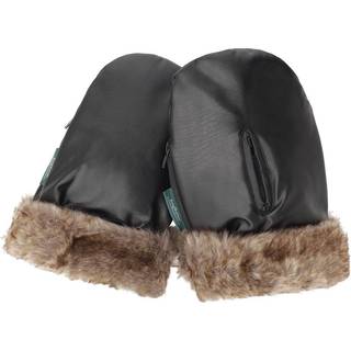 KongWalther Østerbro handsker, Black fur, sort/brun