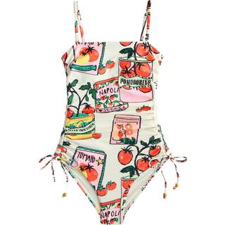 Next Bandeau Ruched Leg Mavekorrigerende kontrol Badedragt