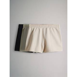 The Set The Set Black/Stone/Khaki 3 Pack Sweat Shorts - small