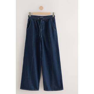 Next Pintuck Brede bukseben Denim Joggingbukser