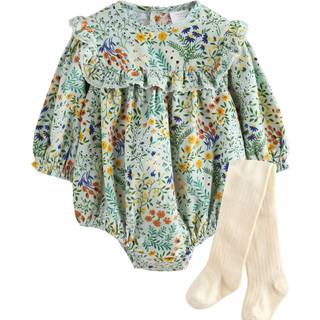 Next Bloomer Baby Romper med Strømpebukser 2 dele'sæt (0måneder -3år)