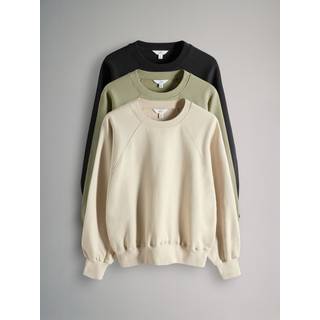 The Set The Set 3 Pack Raglan Sweatshirt med rund hals