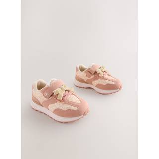 Next Elastiske blonde velcrolukning sneakers