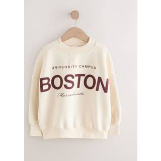 Next Ecru Slogan Sweatshirt (3-16yrs)