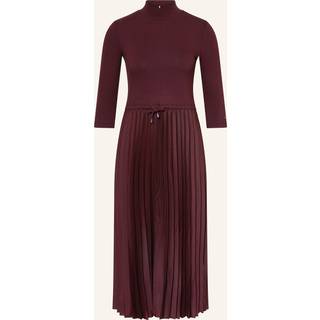 Tommy Hilfiger Tommy Hilfiger Red Pleated Midi Fit And Flare Dress - xsmall