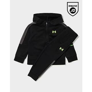Under Armour Poly Colour Block 1/4 Zip Tracksuit Infant, Sort - 12-18M