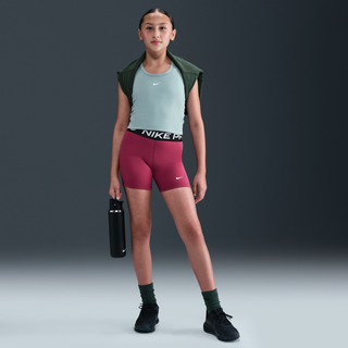 Nike Pro Dri-FIT-shorts til piger (7,6 cm) - lilla - XL