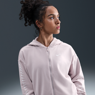 Nike Dri-FIT-fleecehættetrøje til piger - lilla - XS