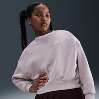 Nike Nike Platinum Lilac Club Fleece Boxy Crew Neck Sweatshirt