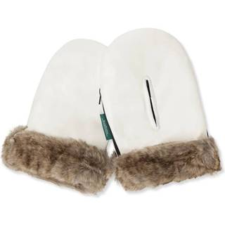 KongWalther Østerbro handsker, Creme Fur, Hvid med fleece for