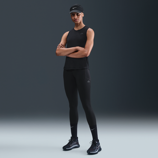 Højtaljede Nike Trail 7/8-løbeleggings til kvinder - sort - XL (EU 48-50)