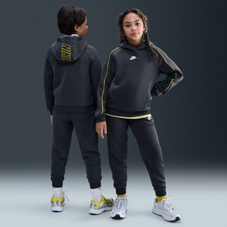 Nike Sportswear Club Fleece-tracksuit med hætte til større børn - grå - L