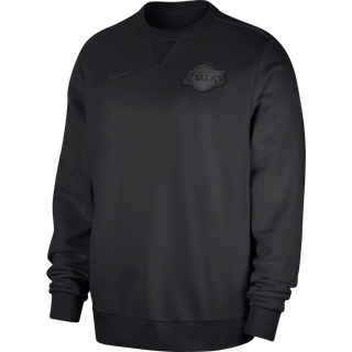 Los Angeles Lakers Standard Issue Nike Dri-FIT NBA-sweatshirt med rund hals til mænd - sort