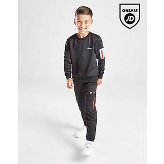 Berghaus Talus Crew Tracksuit Children, Sort - 3-4Y