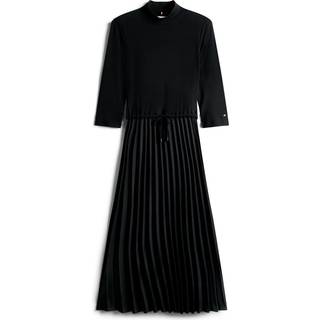 Pleated Midi Fit And Flare Dress