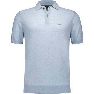 N.Z.A. Herren Polo-Shirt blau meliert