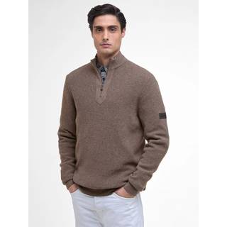 Barbour International Crawley Wool/Cotton Half Zip Brindle