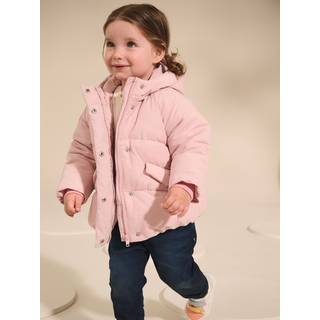 Next Pink Shower Resistant Faux Fur Lined Padded Coat (3mths-7yrs)